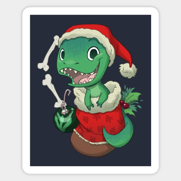 Stocking Stuffer: T-rex Sticker by Dooomcat